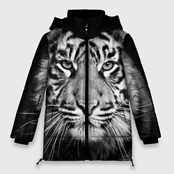 Куртка зимняя женская Красавец тигр, цвет: 3D-красный