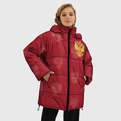 Куртка зимняя женская Сборная России по футболу, цвет: 3D-черный — фото 2