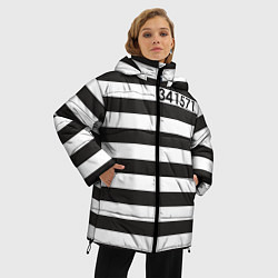 Куртка зимняя женская Заключенный, цвет: 3D-красный — фото 2