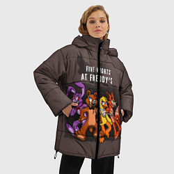 Куртка зимняя женская Five Nights At Freddy's, цвет: 3D-светло-серый — фото 2