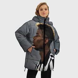 Куртка зимняя женская Поль Погба, цвет: 3D-черный — фото 2