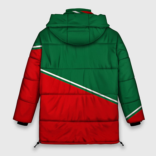Женская зимняя куртка Мы паровозы / 3D-Красный – фото 2