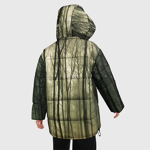 Женская зимняя куртка Чарующий лес / 3D-Светло-серый – фото 4