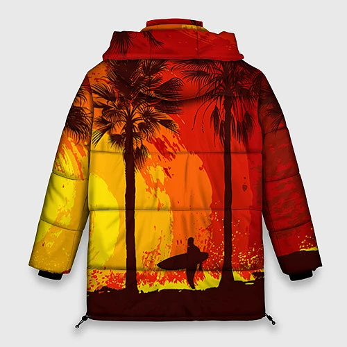 Женская зимняя куртка Summer Surf / 3D-Красный – фото 2