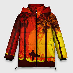 Куртка зимняя женская Summer Surf, цвет: 3D-красный