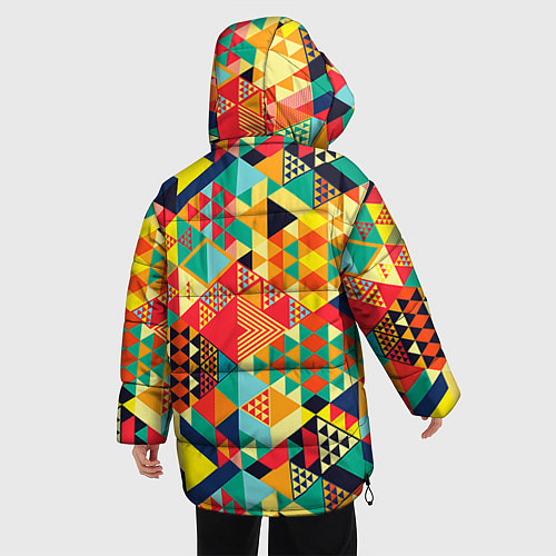 Женская зимняя куртка Геометрия / 3D-Черный – фото 4