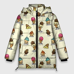 Женская зимняя куртка Мороженое с характером