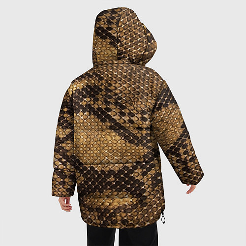 Женская зимняя куртка Змеиная кожа / 3D-Черный – фото 4