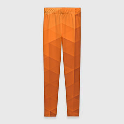 Леггинсы женские Orange abstraction, цвет: 3D-принт