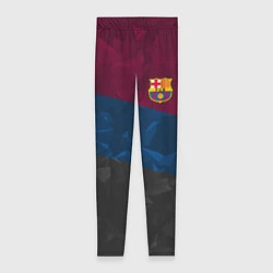 Женские легинсы FC Barcelona: Dark polygons