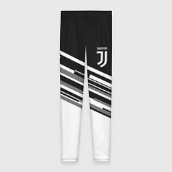 Леггинсы женские FC Juventus: B&W Line, цвет: 3D-принт