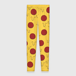 Леггинсы женские Рай пиццы, цвет: 3D-принт