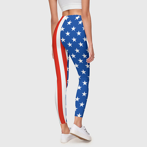 Женские легинсы American Patriot / 3D-принт – фото 4