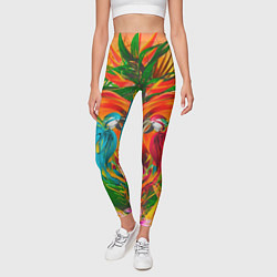 Леггинсы женские Яркие тропики, цвет: 3D-принт — фото 2