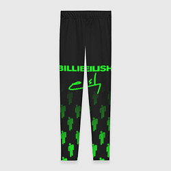 Леггинсы женские Billie Eilish: Green & Black Autograph, цвет: 3D-принт