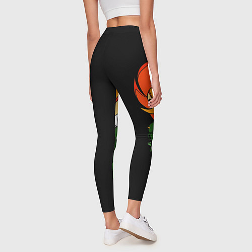 Женские легинсы Cuphead - Кэгни Гвоздика / 3D-принт – фото 4