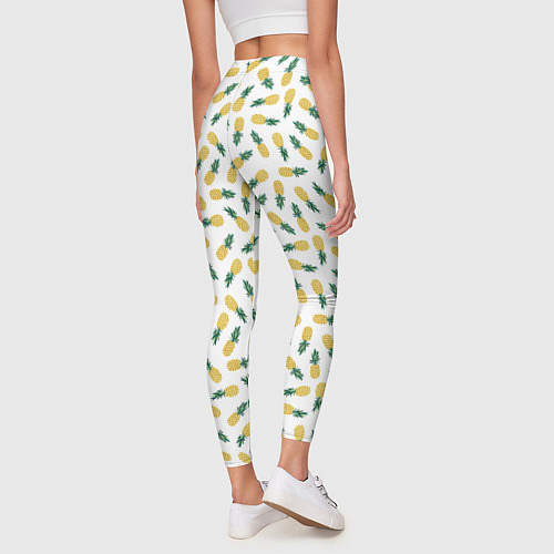 Женские легинсы Ананасы / 3D-принт – фото 4