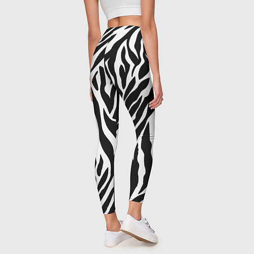 Женские легинсы Зебра / 3D-принт – фото 4