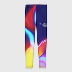 Леггинсы женские Phonk Neon, цвет: 3D-принт