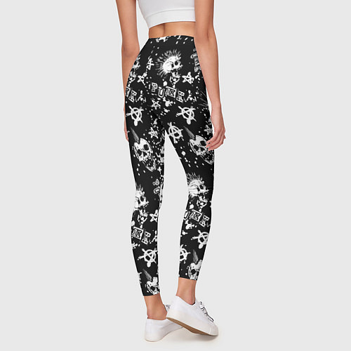 Женские легинсы Панк / 3D-принт – фото 4
