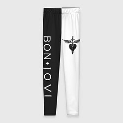 Женские легинсы BON JOVI BLACK WHITE