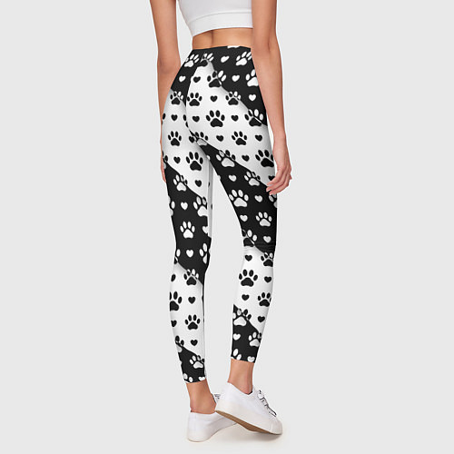 Женские легинсы Следы от Лап / 3D-принт – фото 4