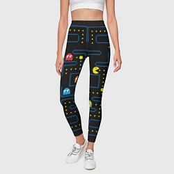 Леггинсы женские Пиксельный Пакман, цвет: 3D-принт — фото 2