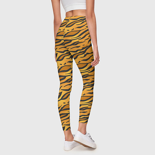 Женские легинсы Тигровый Окрас Tiger / 3D-принт – фото 4