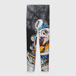 Леггинсы женские Стрит-арт Такаси Мураками, цвет: 3D-принт