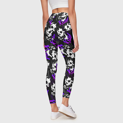 Женские легинсы JOJO KILLER QUEEN КОРОЛЕВА УБИЙЦА УЗОР / 3D-принт – фото 4