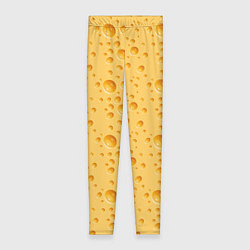 Леггинсы женские Сыр Cheese, цвет: 3D-принт