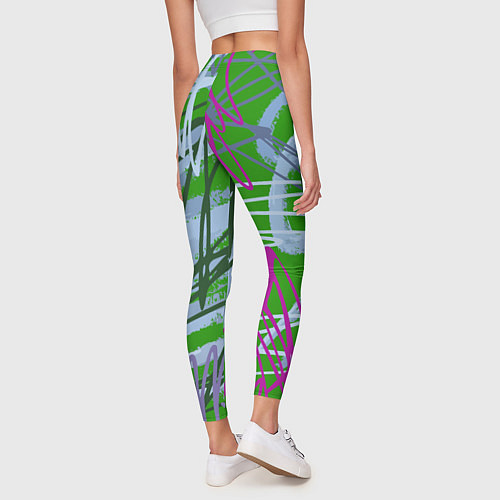 Женские легинсы Graffiti with vitamins / 3D-принт – фото 4
