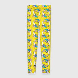 Леггинсы женские Летний узор Забавные бананчики, цвет: 3D-принт