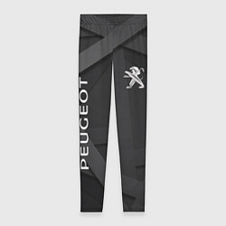 Леггинсы женские Peugeot black, цвет: 3D-принт