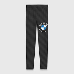 Женские легинсы BMW LOGO CARBON ЧЕРНЫЙ КАРБОН