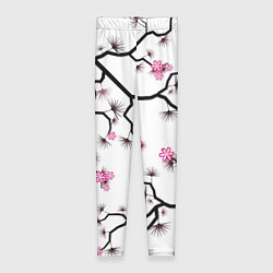 Леггинсы женские Цветущий шиповник, цвет: 3D-принт