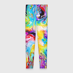 Леггинсы женские Неоновые всплески красок Лето Neon splashes of col, цвет: 3D-принт