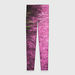 Леггинсы женские Неоновые волны на воде - Розовый, цвет: 3D-принт