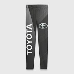 Женские легинсы Toyota - серая абстракция