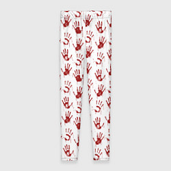 Леггинсы женские Кровавая рука, цвет: 3D-принт