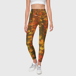 Леггинсы женские Осеннее золото, цвет: 3D-принт — фото 2