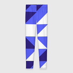 Леггинсы женские Абстрактный сине-белый паттерн, цвет: 3D-принт