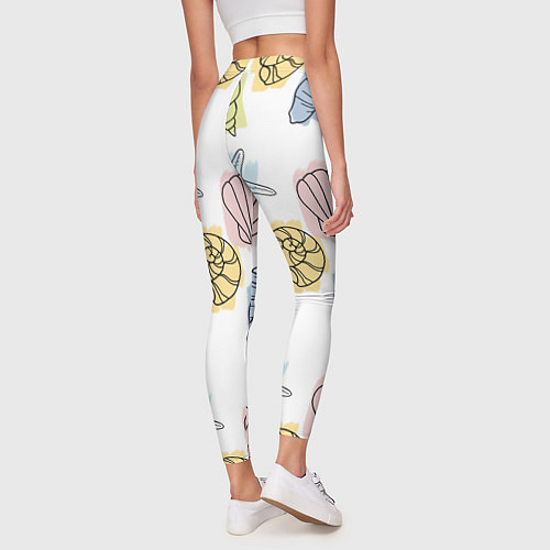 Женские легинсы Морские обитатели / 3D-принт – фото 4