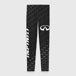 Леггинсы женские Infiniti карбоновый фон, цвет: 3D-принт