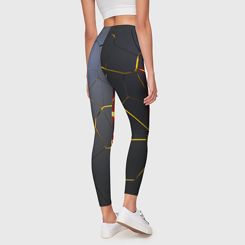 Женские легинсы Вулканическая активность / 3D-принт – фото 4