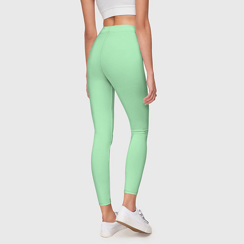 Женские легинсы Мятный радуга / 3D-принт – фото 4