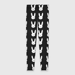 Леггинсы женские Bunny pattern black, цвет: 3D-принт