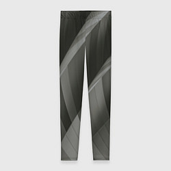 Леггинсы женские Абстрактные серые острые металлические листы, цвет: 3D-принт