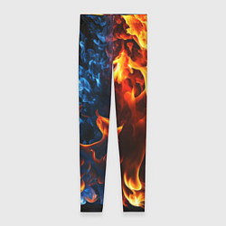 Леггинсы женские Битва огней - два пламени, цвет: 3D-принт