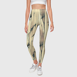 Леггинсы женские Текстура коры дерева, цвет: 3D-принт — фото 2